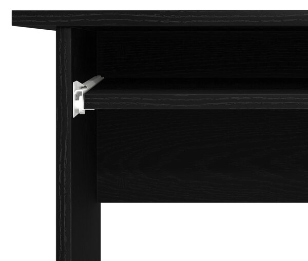 VidaXL Sarokasztal Fekete tölgy Mérnöki fa 140x120x75 cm Sarokasztal