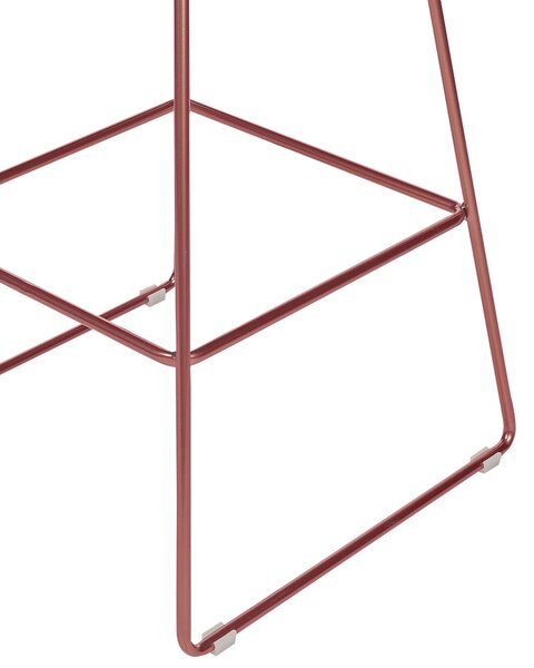 Bárszék kétdarabos szettben FREDONIA Fém Rose gold