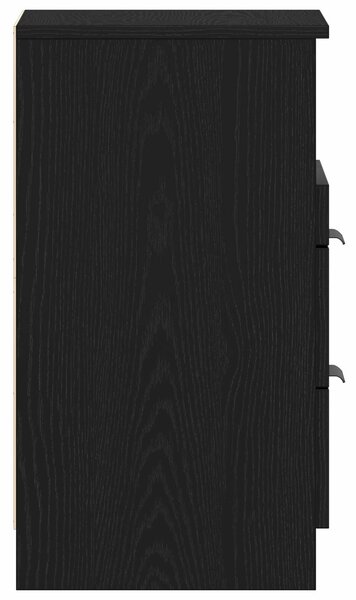 VidaXL Éjjeli szekrény Fekete tölgy Összeszerelt fa 40,2 x 36 x 65 cm