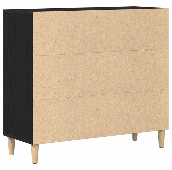 VidaXL Sideboard Fekete tölgy Összeszerelt fa Közepes