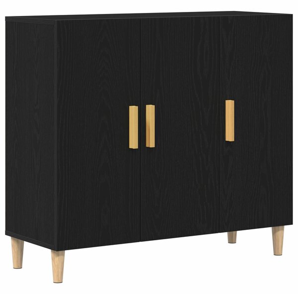 VidaXL Sideboard Fekete tölgy Összeszerelt fa Közepes