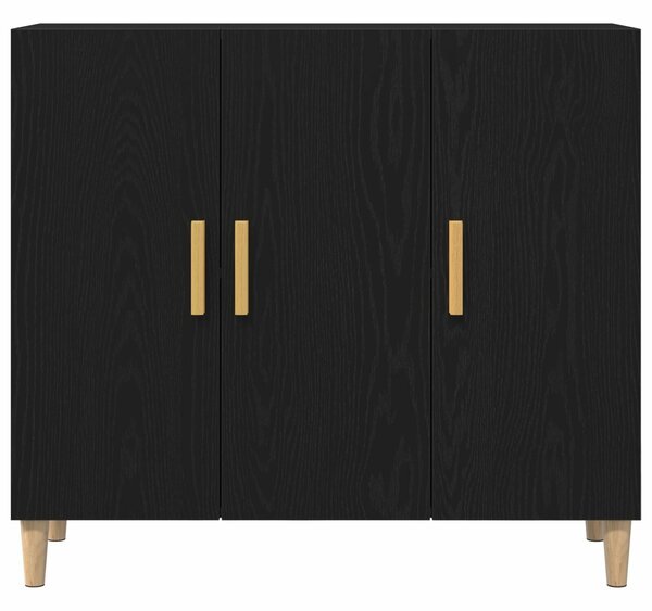 VidaXL Sideboard Fekete tölgy Összeszerelt fa Közepes