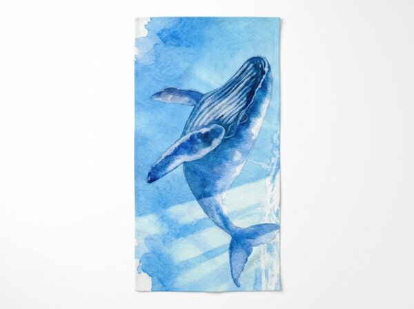 Gyorsan száradó strand fürdőlepedő BALEANA kék 70 x 140 cm, 100% mikroszál