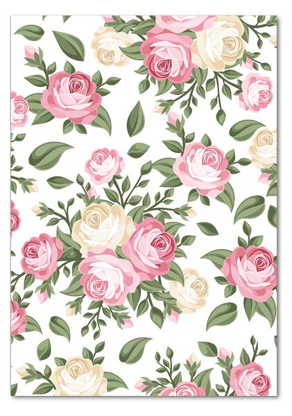 Photo kép üveg Roses