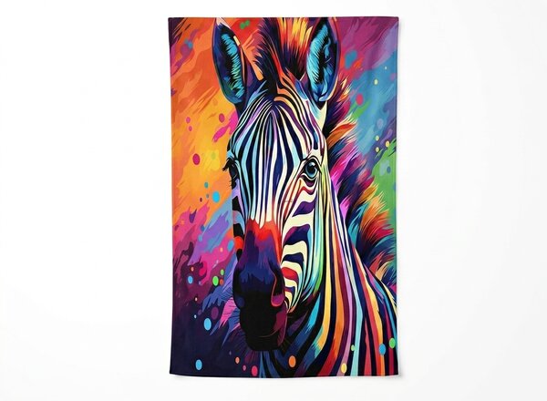Gyorsan száradó XL strand fürdőlepedő ZEBRINA színes 100 x 180 cm, 100% mikroszál