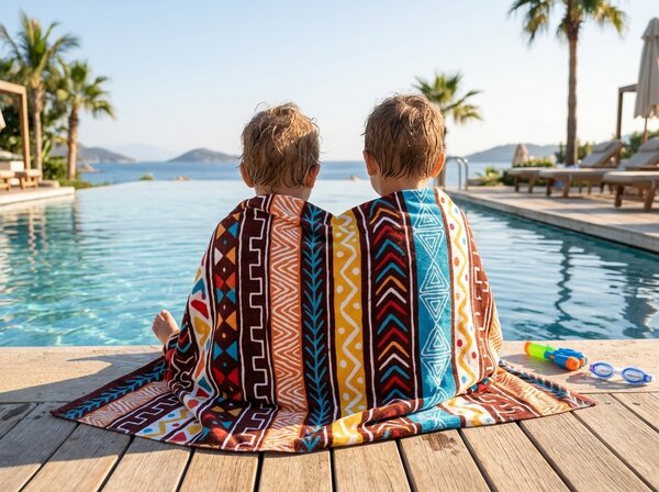 Gyorsan száradó XXL strand fürdőlepedő AZTECA színes 150 x 210 cm, 100% mikroszál