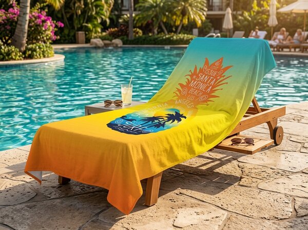 Gyorsan száradó XXL strand Fürdőlepedő ANANARA színes 150 x 210 cm, 100% mikroszál