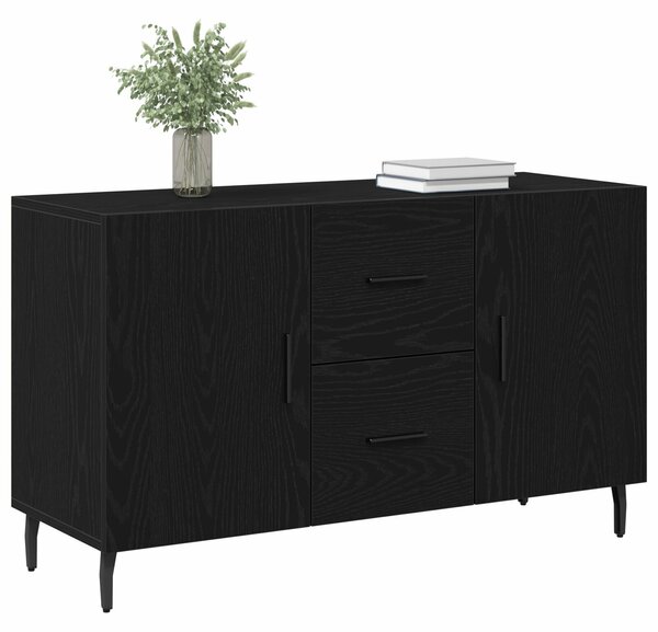 VidaXL Széf Fekete tölgy 100 x 36 x 60 cm Szerelt Fa