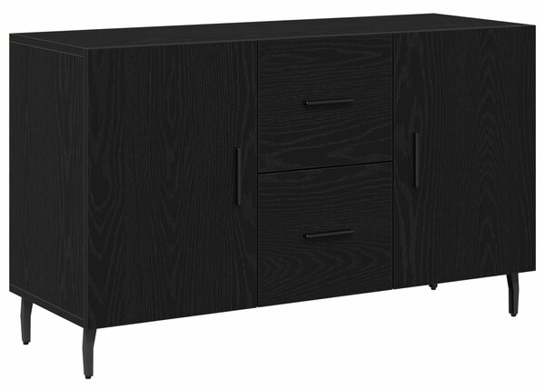 VidaXL Széf Fekete tölgy 100 x 36 x 60 cm Szerelt Fa