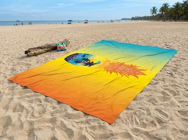 Gyorsan száradó XXL strand Fürdőlepedő ANANARA színes 150 x 210 cm, 100% mikroszál