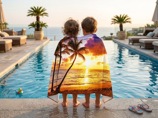 Gyorsan száradó XXL strandfürdőlepedő SUNDARA színes 150 x 210 cm, 100% mikroszál