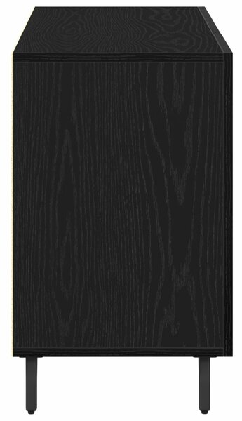 VidaXL Széf Fekete tölgy 100 x 36 x 60 cm Szerelt Fa
