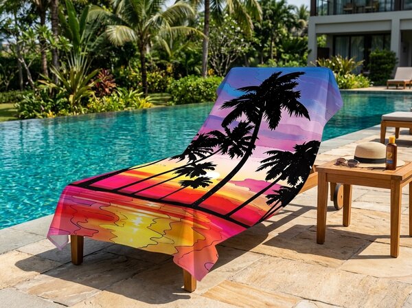 Gyorsan száradó XXL strandfürdőlepedő SERIVA színes 150 x 210 cm, 100% mikroszál