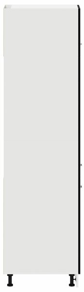 VidaXL Konyhai szekrény Fekete tölgy Szerelt fa 60 x 31 x 207 cm Ajtók