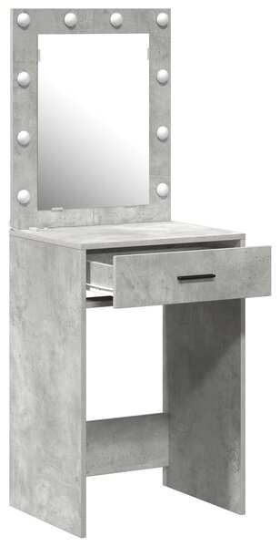 VidaXL Beton szürke Forgácslap 50 x 41 x 135 cm Tükör