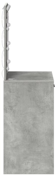 VidaXL Beton szürke Forgácslap 50 x 41 x 135 cm Tükör