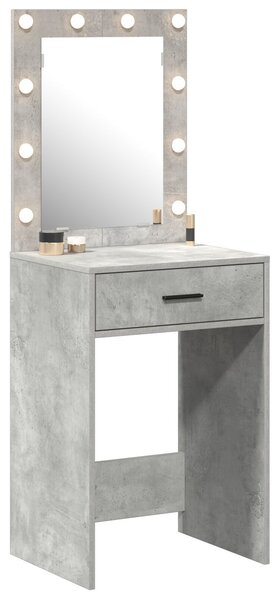 VidaXL Beton szürke Forgácslap 50 x 41 x 135 cm Tükör