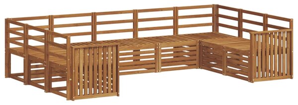 VidaXL Szegmentált kanapé szett 9 pcs Természetes