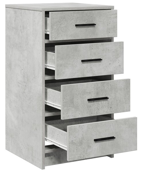 VidaXL Oldalszekrény Beton Szürke 40x41x75 cm Forgácslap