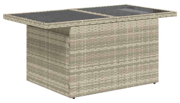 VidaXL Polyrattan Kerti Ülőgarnitúra - 10 részes - Világosszürke