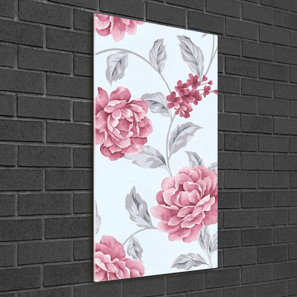 Photo kép üveg Peonies