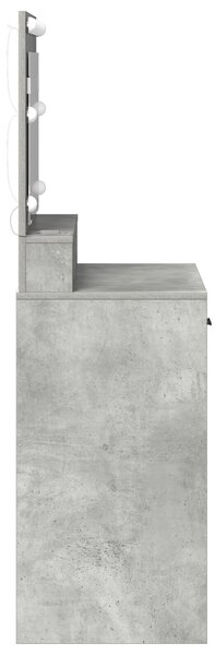VidaXL Beton szürke Forgácslap 79 x 41 x 135 cm Tükör
