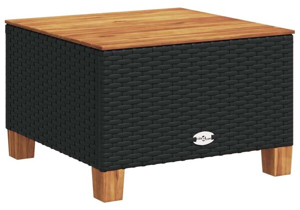 VidaXL Polyrattan Kerti Ülőgarnitúra - 11 részes - Fekete