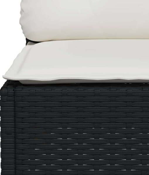 VidaXL Polyrattan Kerti Ülőgarnitúra - 11 részes - Fekete