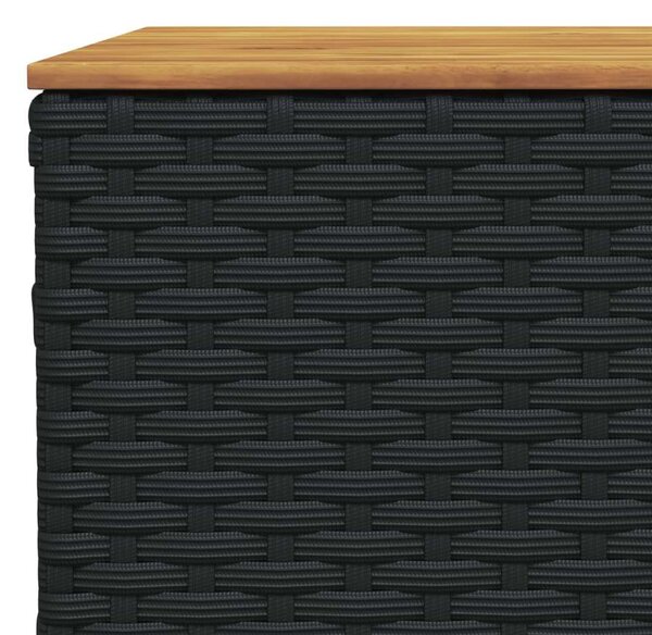 VidaXL Polyrattan Kerti Ülőgarnitúra - 11 részes - Fekete