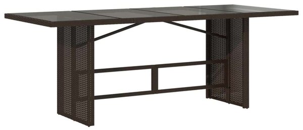 VidaXL 9 részes barna polyrattan kerti étkezőgarnitúra párnákkal