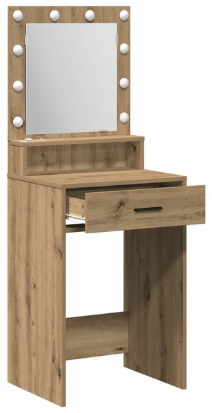VidaXL Kézműves tölgy Mérnöki fa 50 x 41 x 135 cm Polcok Piperasztal