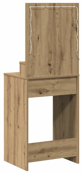 VidaXL Kézműves tölgy Mérnöki fa 50 x 41 x 135 cm Polcok Piperasztal