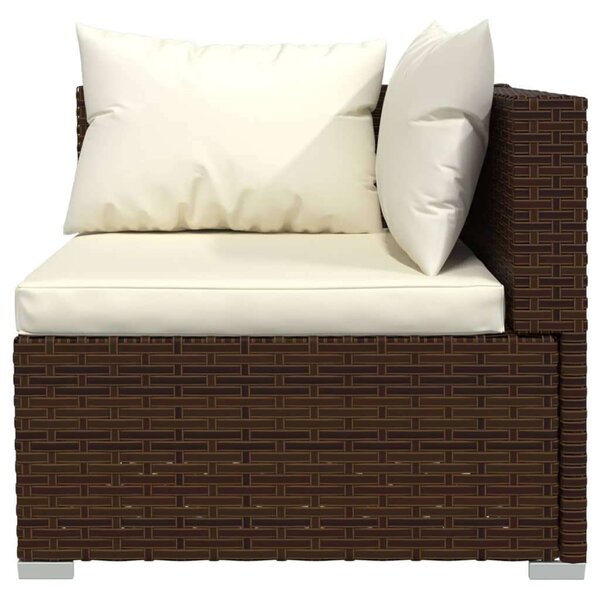 VidaXL Polyrattan Kerti Ülőgarnitúra - 3 részes - Barna