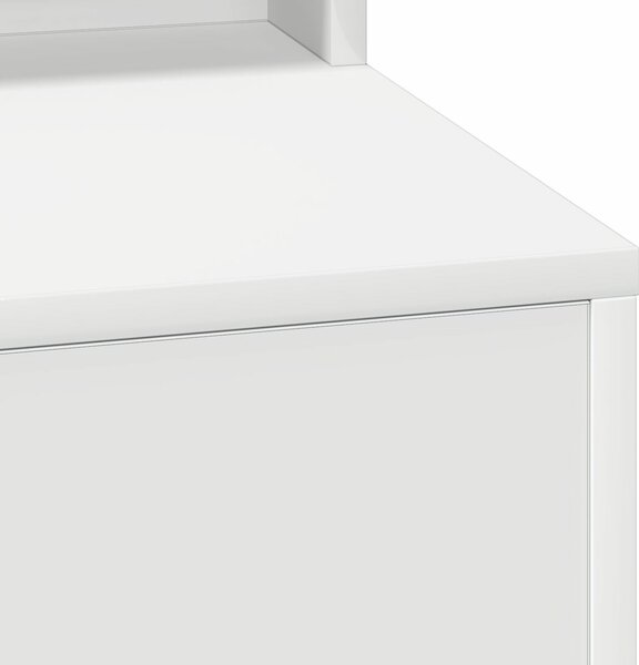 VidaXL Fehér Szerelt fa 50 x 41 x 135 cm Tükör Öltözőasztal