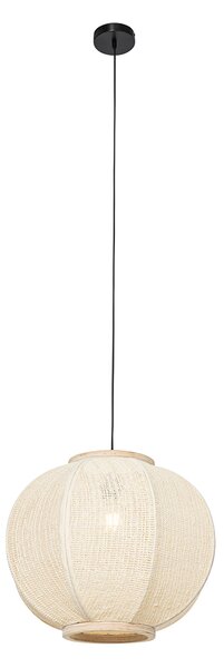 Okos függőlámpa természetes anyagból 48 cm Wifi G95-tel - Rob