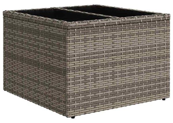 VidaXL Kanapé Szett 5 pcs Szürke polirattan