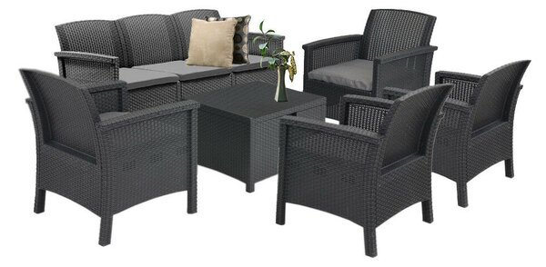 Venus II Műrattan Kerti Garnitúra - 7 Személyes