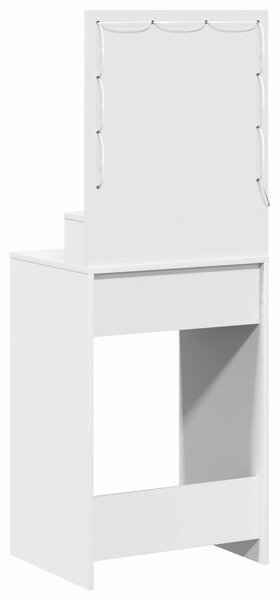 VidaXL Fehér Szerelt fa 50 x 41 x 135 cm Tükör Öltözőasztal