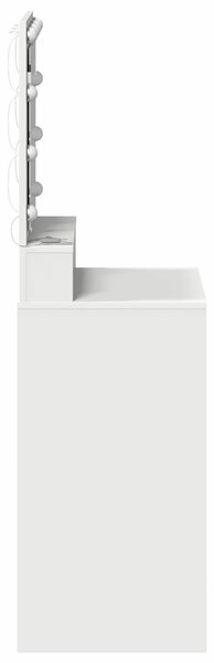 VidaXL Fehér Szerelt fa 50 x 41 x 135 cm Tükör Öltözőasztal