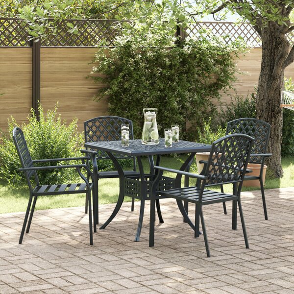 VidaXL Szék 4 pcs Antracit 56 x 65 x 89cm Acél