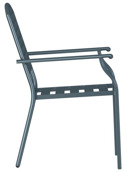 VidaXL Szék 4 pcs Antracit 56 x 65 x 89cm Acél
