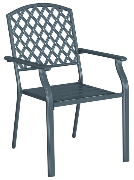 VidaXL Szék 4 pcs Antracit 56 x 65 x 89cm Acél