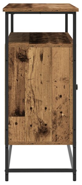 VidaXL Old fa oldalszekrény 100x35x80 cm Műgyanta és Acél
