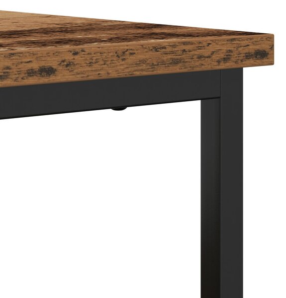 VidaXL Old fa oldalszekrény 100x35x80 cm Műgyanta és Acél
