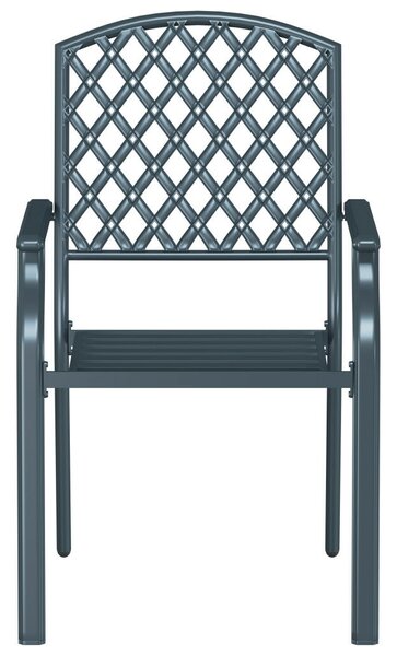 VidaXL Szék 4 pcs Antracit 56 x 65 x 89cm Acél