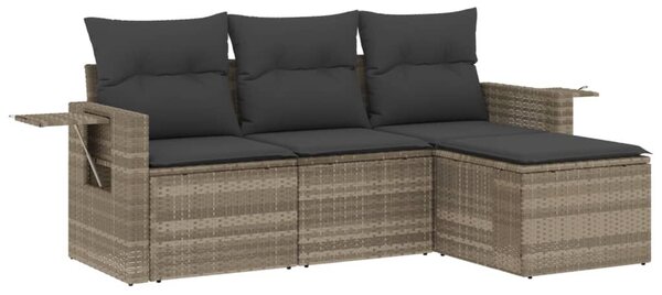 VidaXL Polyrattan Kerti Ülőgarnitúra - 4 részes