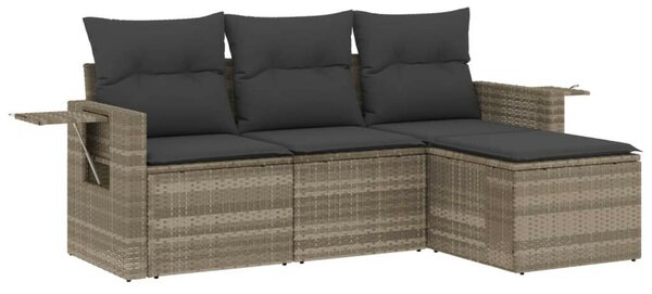 VidaXL Polyrattan Kerti Ülőgarnitúra - 4 részes