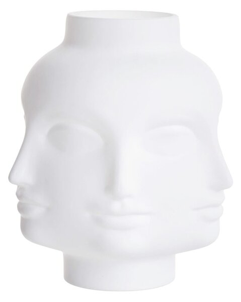 FACES váza, fehér 20,5 cm