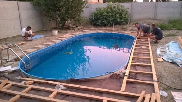 Ibiza Ovális Medence - 7x3,5m