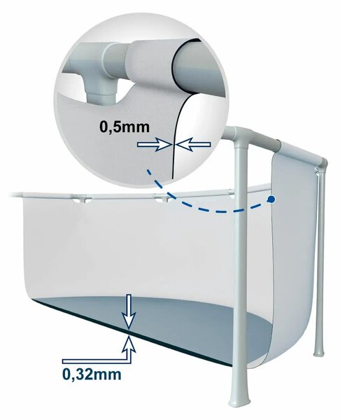 Intex Prism Frame 366x76cm Fémvázas medence (26710NP)